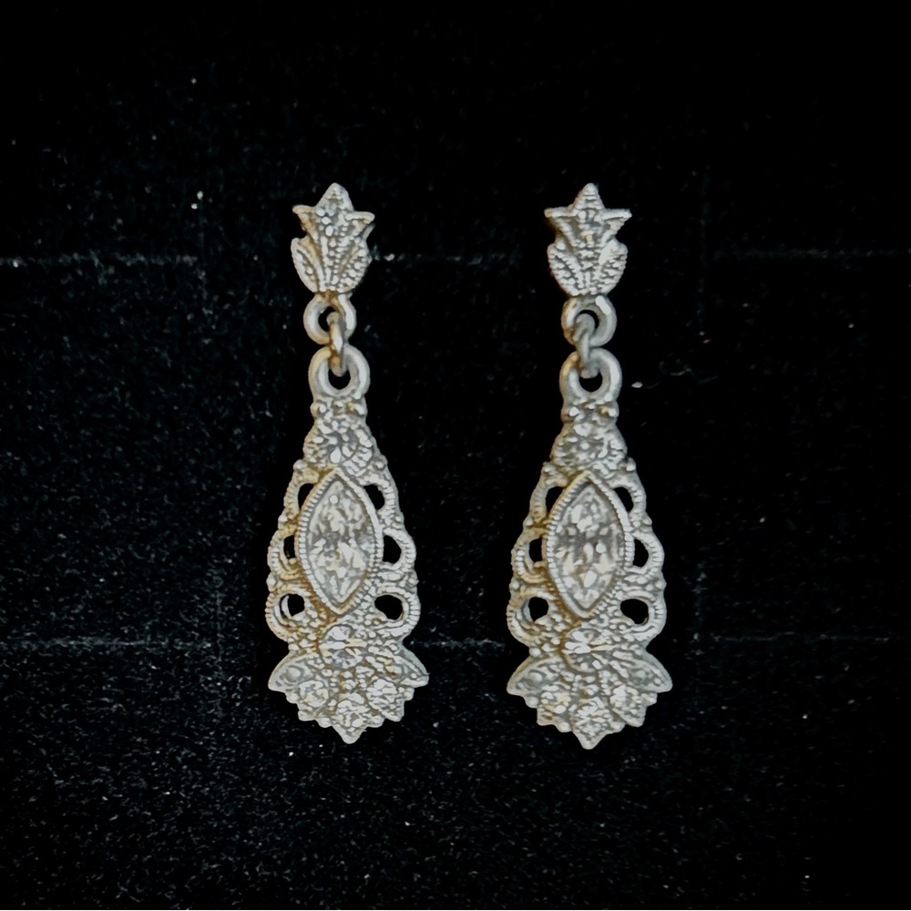 Art deco crystal earrings